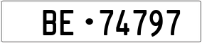 Trailer License Plate